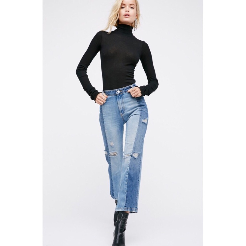 Free People The Skinny Patchwork Jean ❗️